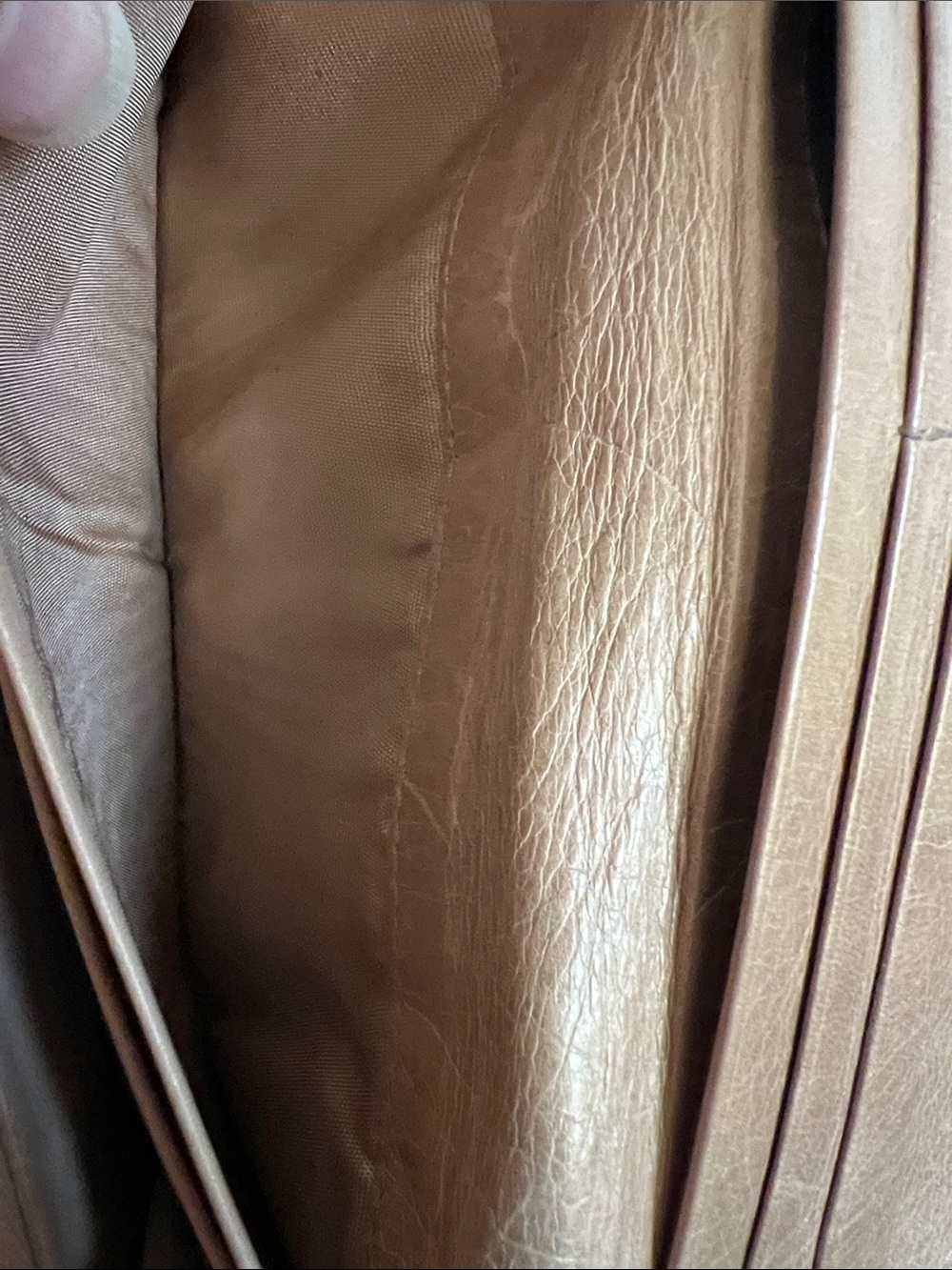 Prada Tan Leather Clutch with Gold Hardware - Picture 13 of 16